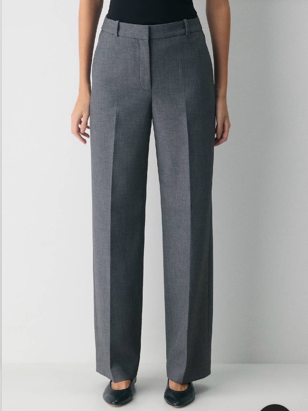 ARITZIA BABATON Agency Gray Grey Tailored Dress Pants Slacks Size 12 Short